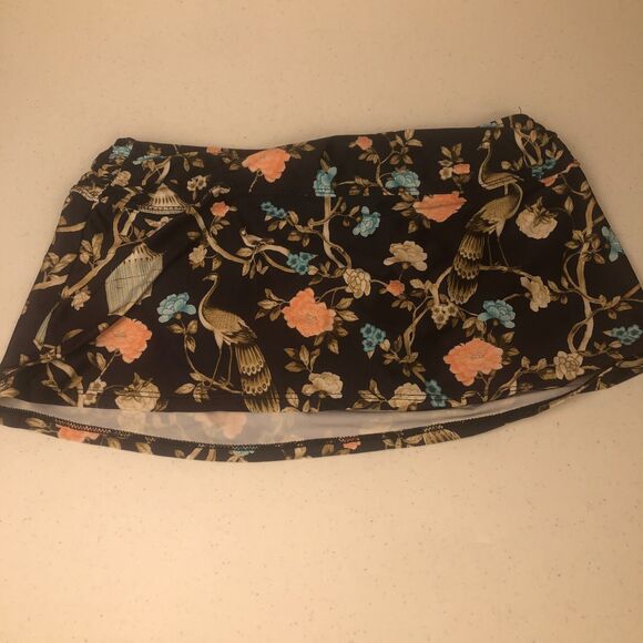 Boho Fairy Grunge 2-Piece Swimsuit Women Skirt Floral Top Large Bottom Small - Picture 12 of 14